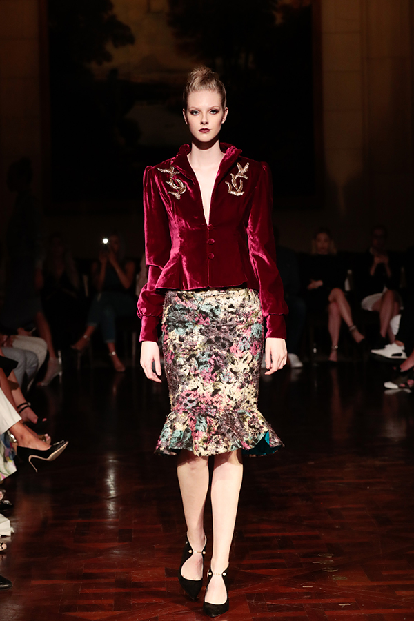 Velvet, embellishment, blazer, red velvet, Toronto Fashion, Aleks Susak